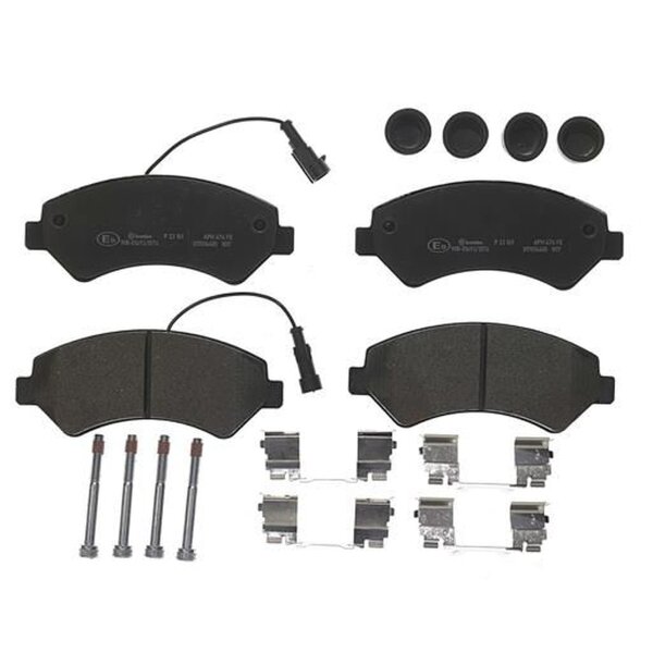 Brake pad set disc brake 21 mm BREMBO for FIAT DUCATO and others