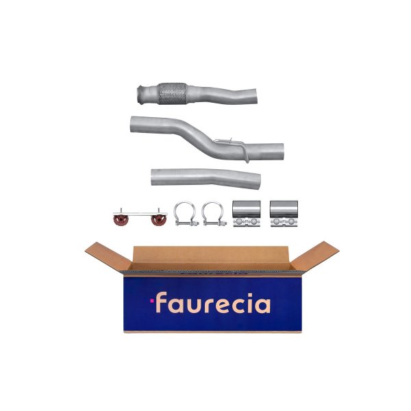 Exhaust pipe Easy2Fit with mounting parts HELLA for PEUGEOT 407 (6D_)