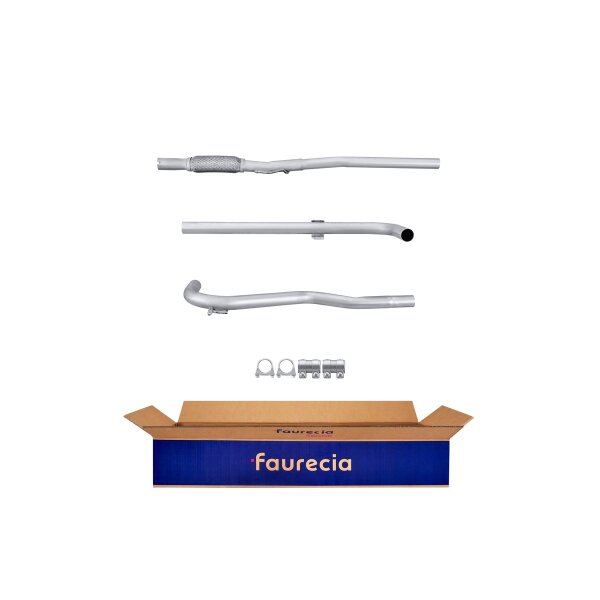 Exhaust Pipe Centre Mid-Pipe FAURECIA Kit Easy2Fit for FIAT Palio