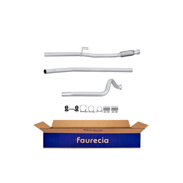 Abgasrohr Auspuff Mitte FAURECIA Kit Easy2Fit für PEUGEOT 206 SW