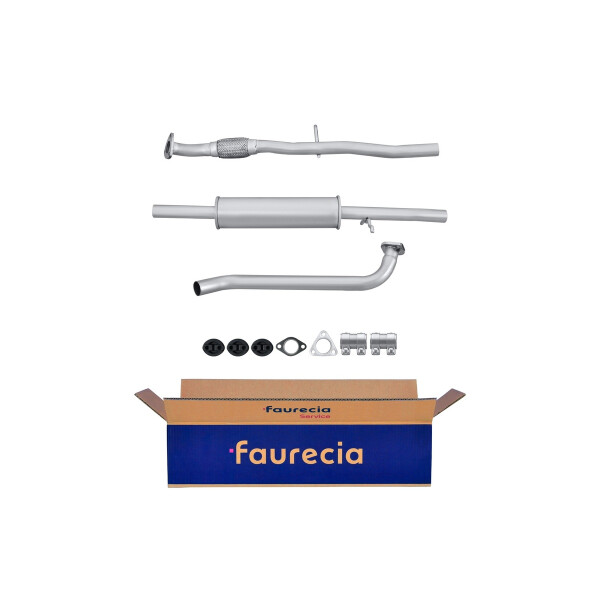 Front Muffler FAURECIA Kit Easy2Fit for e.g. CHEVROLET Matiz