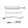 Easy2Fit front silencer with mounting parts HELLA for FIAT CROMA (194_)