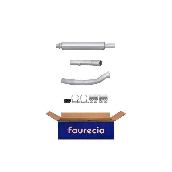 Easy2Fit front silencer with Hella 3-piece attachments for PEUGEOT 206