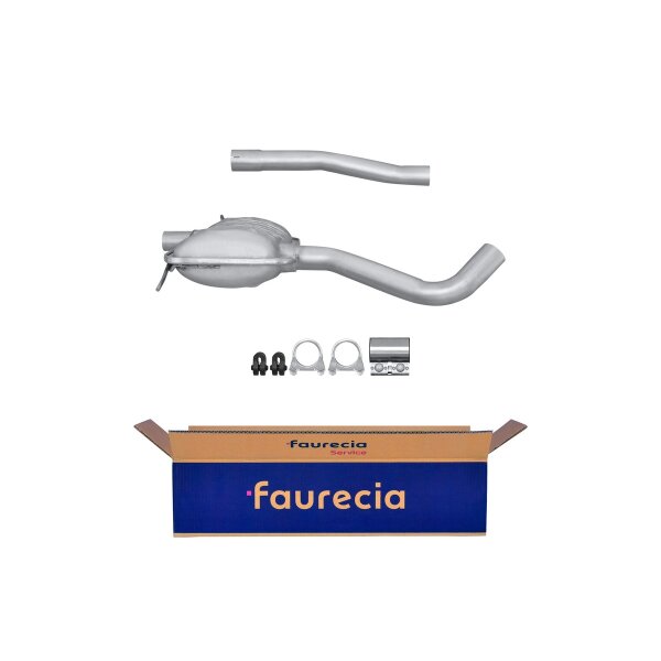 Front Muffler FAURECIA Kit Easy2Fit for e.g. RENAULT Safrane