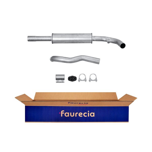 Front Muffler - Front Silencer FAURECIA Kit Easy2Fit for e.g. VW Caddy