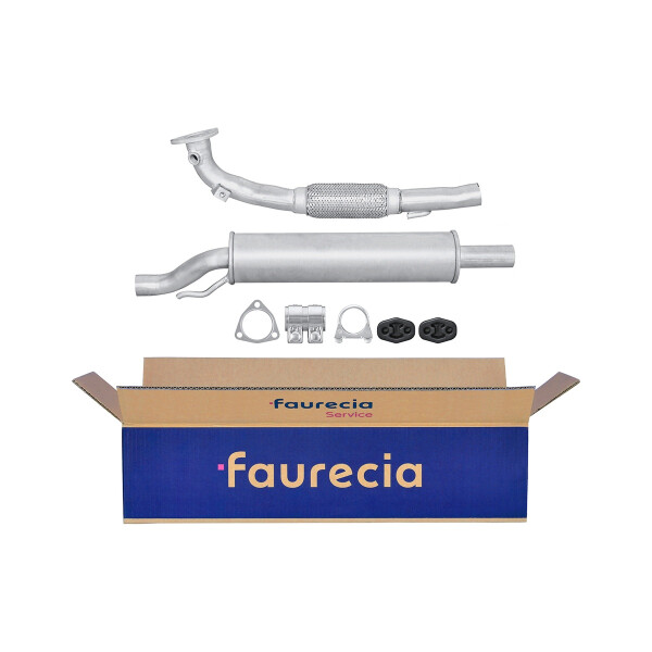 Front Muffler - Front Silencer FAURECIA Kit Easy2Fit for e.g. SEAT Cordoba