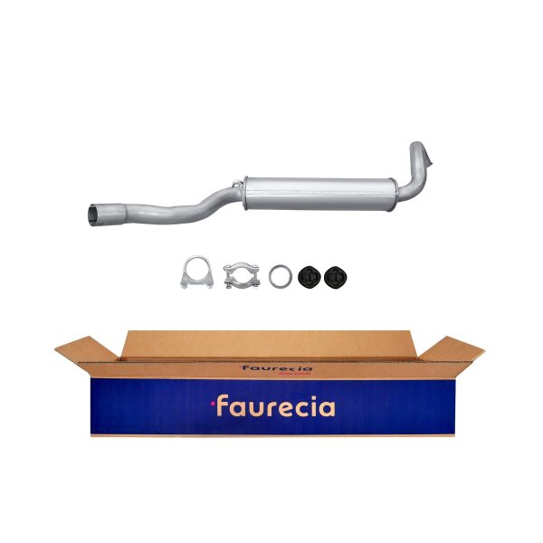 Mittelschalldämpfer Auspuff FAURECIA Kit Easy2Fit für u.a. AUDI 80