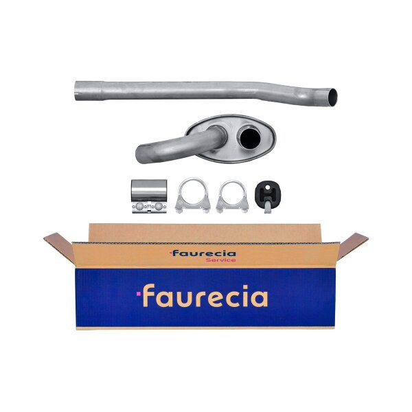 Mittelschalldämpfer Auspuff FAURECIA Kit Easy2Fit für u.a. AUDI A4