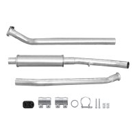 Centre silencer Easy2Fit with mounting parts HELLA for CITROEN BERLINGO PEUGEOT