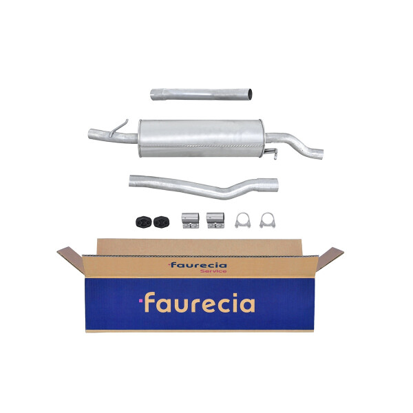 Center Muffler - Centre Silencer FAURECIA Kit Easy2Fit for e.g. FORD Galaxy