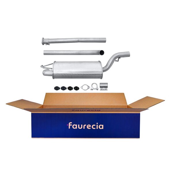 Center Muffler - Centre Silencer FAURECIA Kit Easy2Fit for e.g. FORD Focus