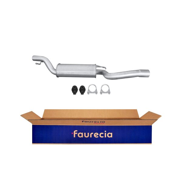 Center Muffler - Centre Silencer FAURECIA Kit Easy2Fit for e.g. FORD Focus