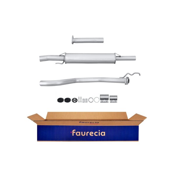 Center Muffler - Centre Silencer FAURECIA Kit Easy2Fit for e.g. HONDA Civic
