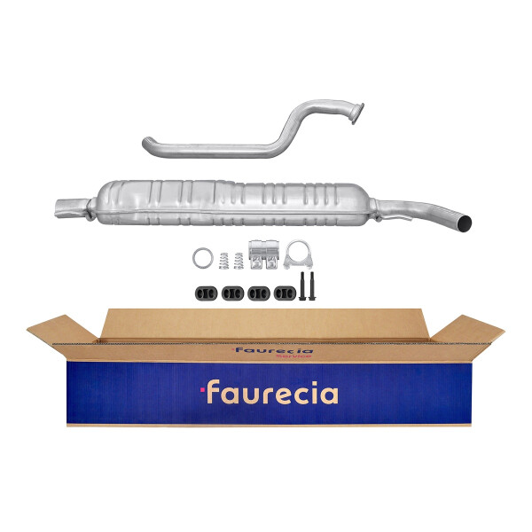 Center Muffler - Centre Silencer FAURECIA Kit Easy2Fit for e.g. OPEL Zafira