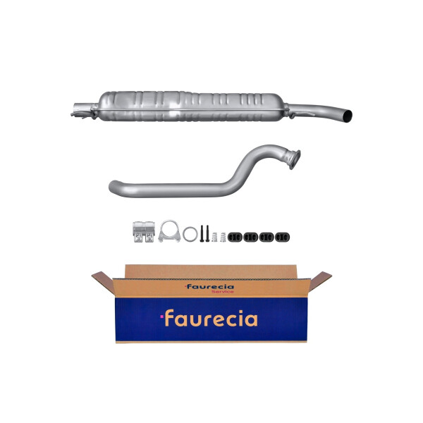 Center Muffler - Centre Silencer FAURECIA Kit Easy2Fit for e.g. OPEL Zafira