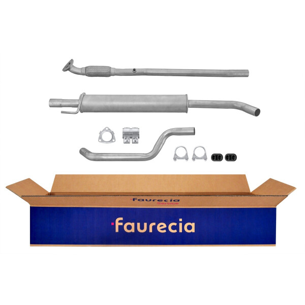 Center Muffler - Centre Silencer FAURECIA Kit Easy2Fit for e.g. OPEL Meriva