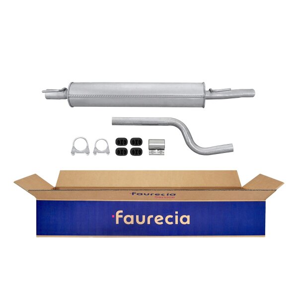 Center Muffler - Centre Silencer FAURECIA Kit Easy2Fit for e.g. OPEL Astra