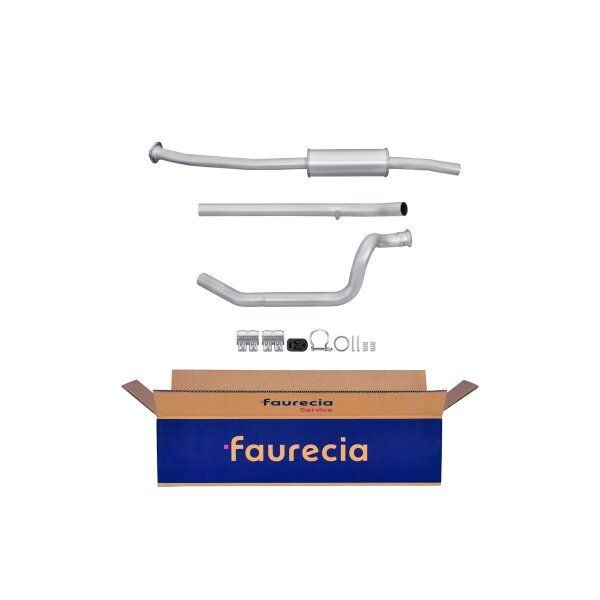 Mittelschalldämpfer Easy2Fit mit Anbauteilen HELLA für PEUGEOT 206 SW (2E/K)