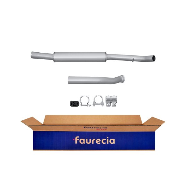 Center Muffler - Centre Silencer FAURECIA Kit Easy2Fit for PEUGEOT 206