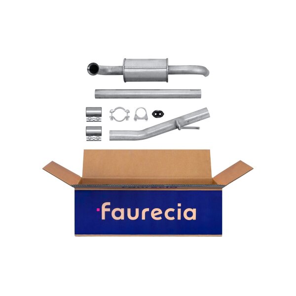 Mittelschalldämpfer Auspuff Exhaust System FAURECIA Kit Easy2Fit