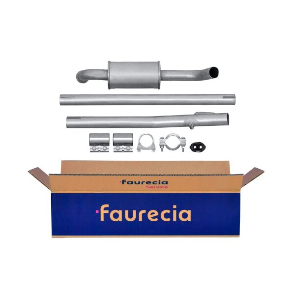Center Muffler - Centre Silencer Exhaust System FAURECIA Kit Easy2Fit