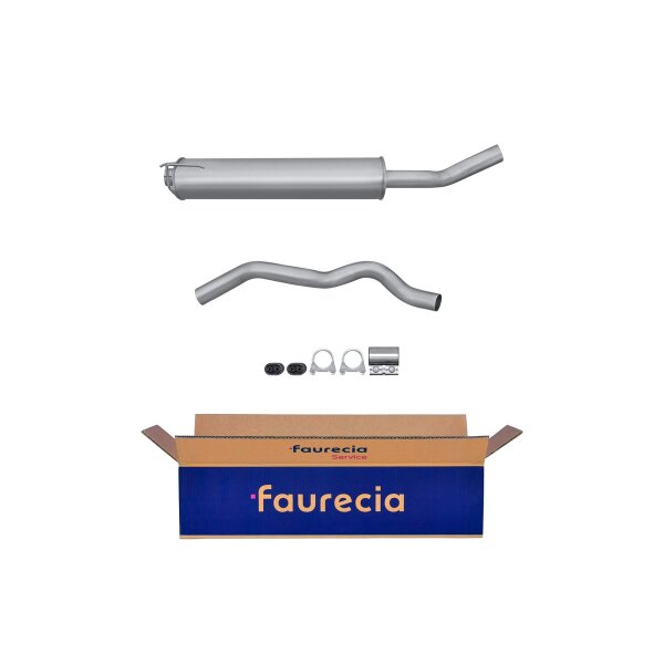 Centre Muffler FAURECIA Kit Easy2Fit for e.g. RENAULT Espace