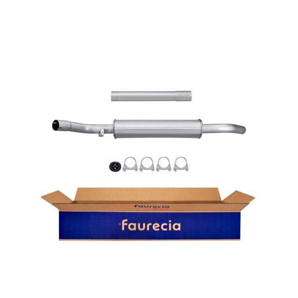 Center Muffler - Centre Silencer Exhaust System FAURECIA Kit Easy2Fit