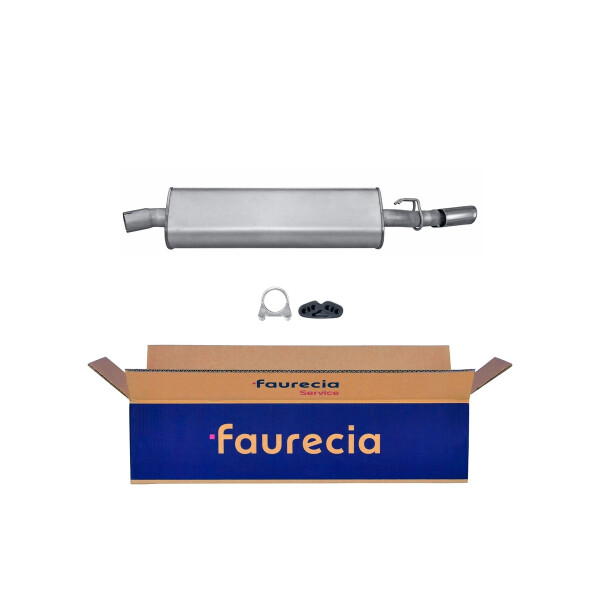 Rear Muffler - Rear Silencer FAURECIA Kit Easy2Fit for e.g. ALFA ROMEO 155