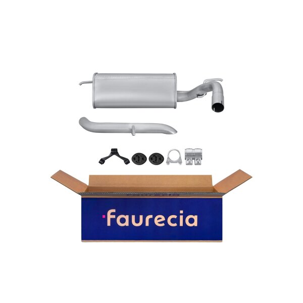 Endschalldämpfer Auspuff Exhaust FAURECIA Kit Easy2Fit für AUDI A2
