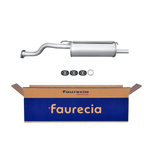 Rear Muffler - Rear Silencer FAURECIA Kit Easy2Fit for e.g. HONDA Concerto