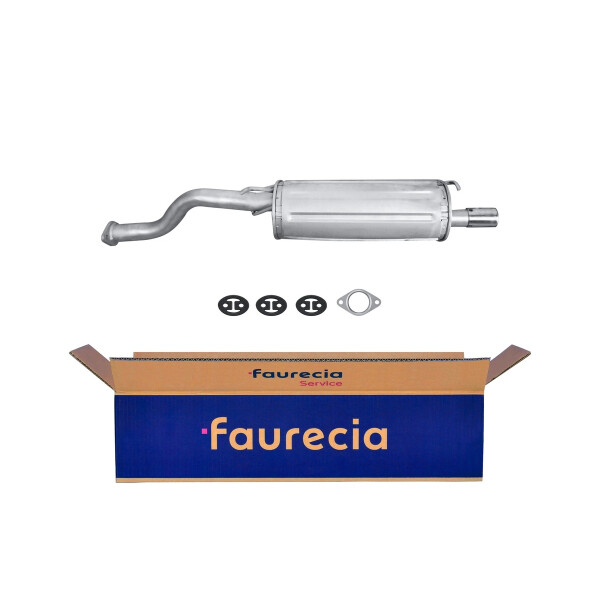 Rear Muffler - Rear Silencer FAURECIA Kit Easy2Fit for e.g. ROVER 200