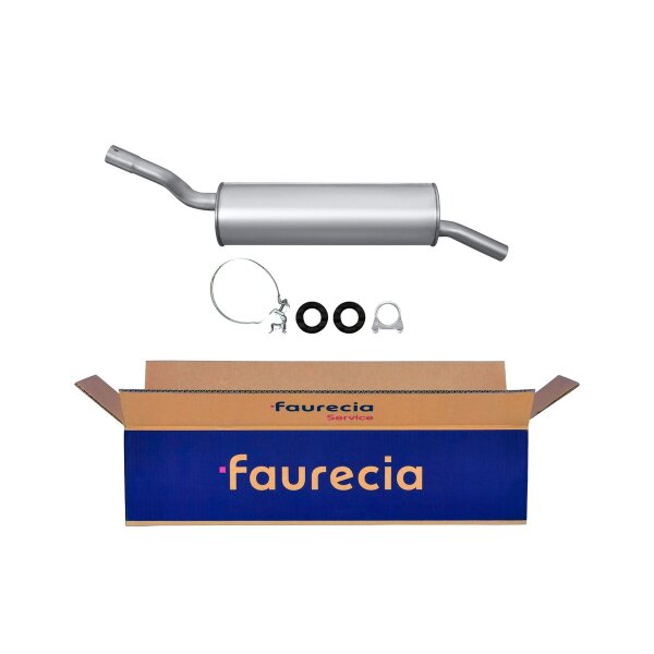 Rear Muffler - Rear Silencer FAURECIA Kit Easy2Fit for e.g. BMW 3 Series