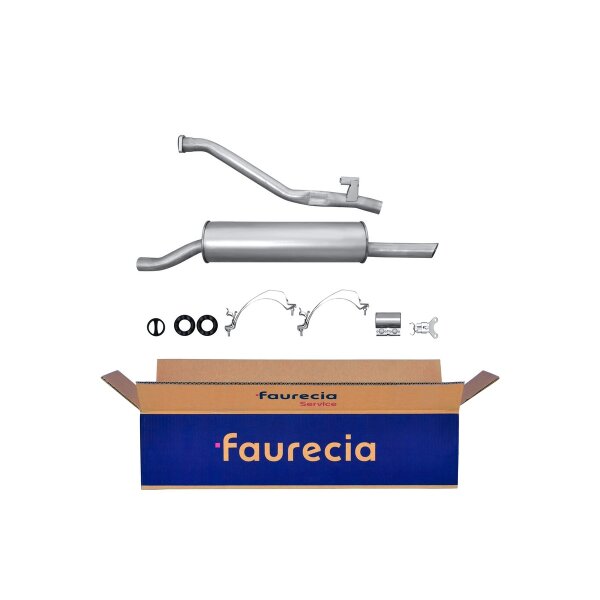 Endschalldämpfer Auspuff FAURECIA Kit Easy2Fit für u.a. BMW 3er