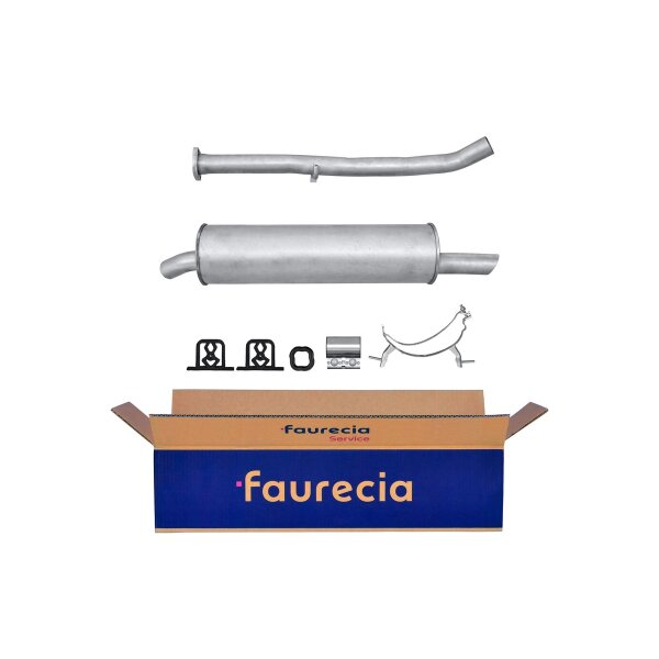 Endschalldämpfer Auspuff Exhaust FAURECIA Kit Easy2Fit für BMW 3er