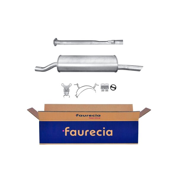 Rear Muffler - Rear Silencer FAURECIA Kit Easy2Fit for e.g. BMW 3 Series