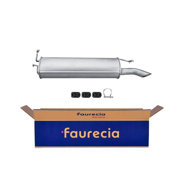 Rear Muffler - Rear Silencer FAURECIA Kit Easy2Fit for e.g. CITROËN Xantia