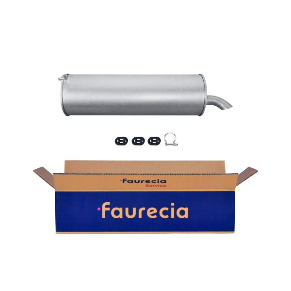 Rear Muffler - Rear Silencer FAURECIA Kit Easy2Fit for e.g. CITROËN Xantia