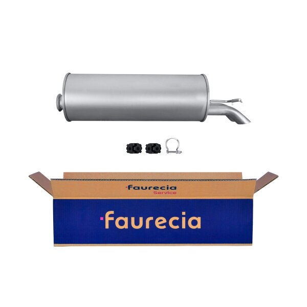 Rear Muffler - Rear Silencer FAURECIA Kit Easy2Fit for e.g. CITROËN C5