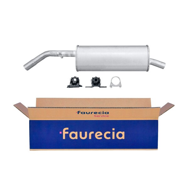 Rear Muffler - Rear Silencer FAURECIA Kit Easy2Fit for e.g. CITROËN C2