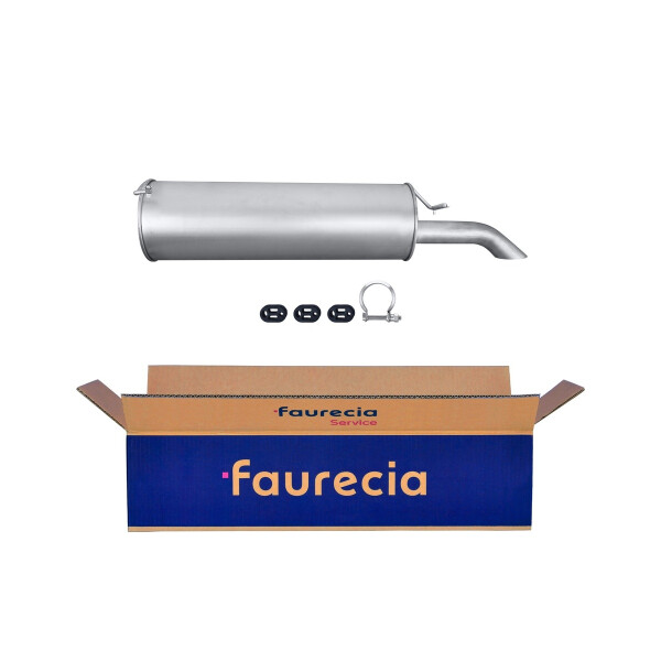 Rear Muffler - Rear Silencer FAURECIA Kit Easy2Fit for e.g. CITROËN Xantia