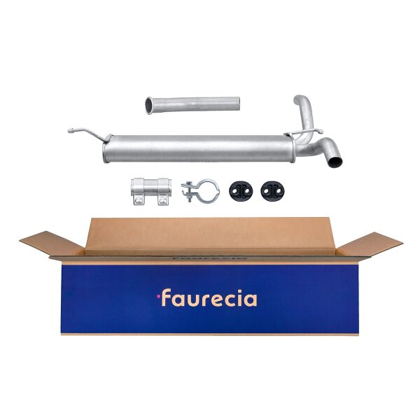 Rear Muffler - Rear Silencer FAURECIA Kit Easy2Fit for e.g. CITROËN C1