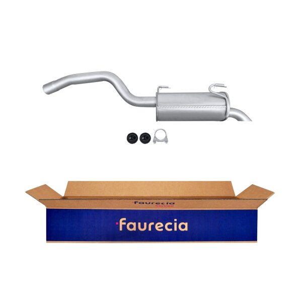 Rear Muffler - Rear Silencer FAURECIA Kit Easy2Fit for e.g. CITROËN C8