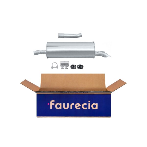 Rear Muffler - Rear Silencer FAURECIA Kit Easy2Fit for e.g. CITROËN C5