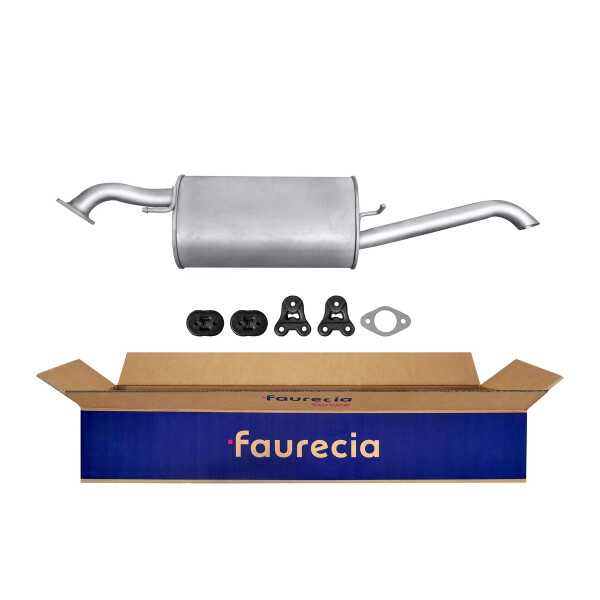 Rear Muffler FAURECIA Kit Easy2Fit for e.g. CHEVROLET Aveo / Kalos