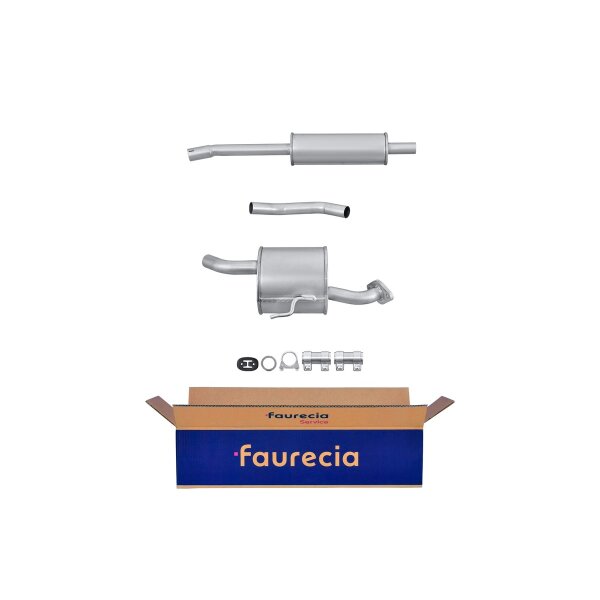 Endschalldämpfer Easy2Fit mit Anbauteilen Hella 3teilig für DAIHATSU CUORE V L7_