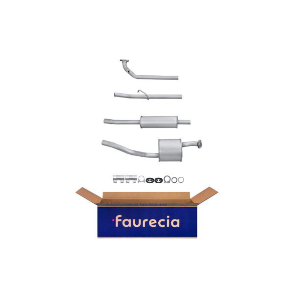 Front Muffler - Front Silencer Exhaust System FAURECIA Kit Easy2Fit