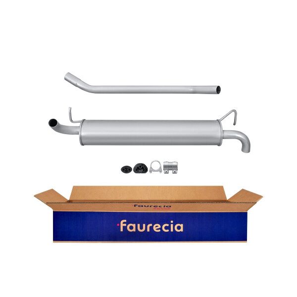 Rear Muffler - Rear Silencer FAURECIA Kit Easy2Fit for FIAT Panda