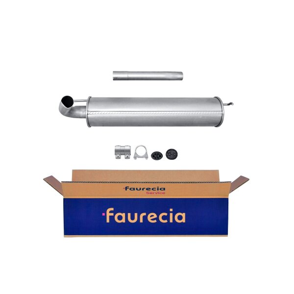 Rear Muffler - Rear Silencer FAURECIA Kit Easy2Fit for e.g. FIAT Strada