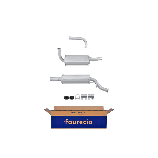 Endschalldämpfer Auspuff FAURECIA Kit Easy2Fit für u.a. FIAT Uno