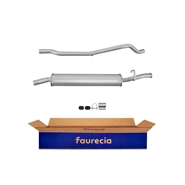 Rear Muffler - Rear Silencer FAURECIA Kit Easy2Fit for FIAT Tempra